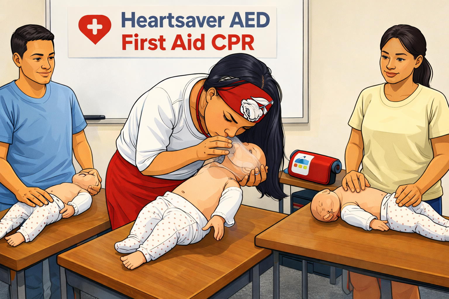 Heartsaver Courses (CPR AED/First Aid CPR AED/Pediatric First Aid CPR AED/for K-12 Schools) – ENGLISH VERSION